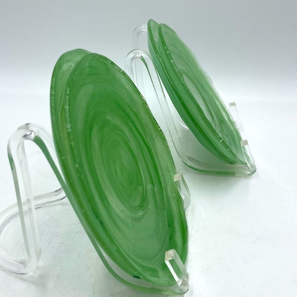 Consolidated Glass: Pattern”CSGCATJA” Catalonian Jade Green 6”Bread Butter Plate - Picture 7 of 15